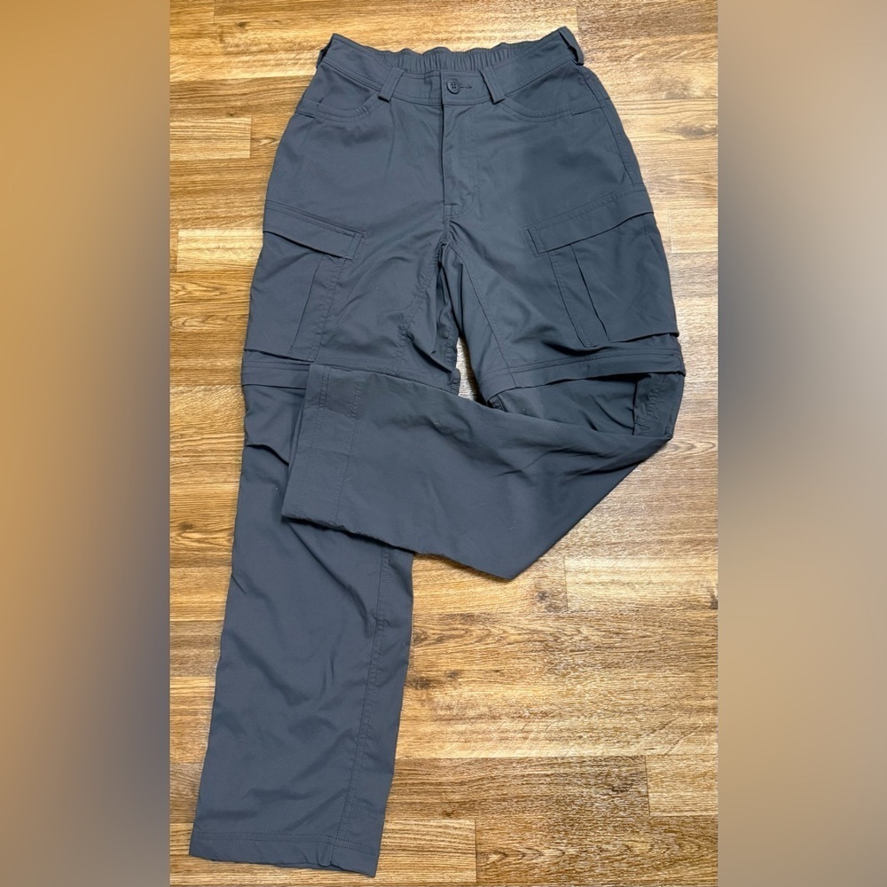 REI women’s Gray convertible hiking walking camping pants shorts nylon 28x30 EUC - Picture 8 of 12